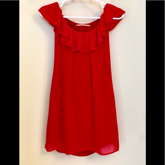 Cooper St Dresses & Skirts - Cooper St Australia red off-shoulder dress size 4
